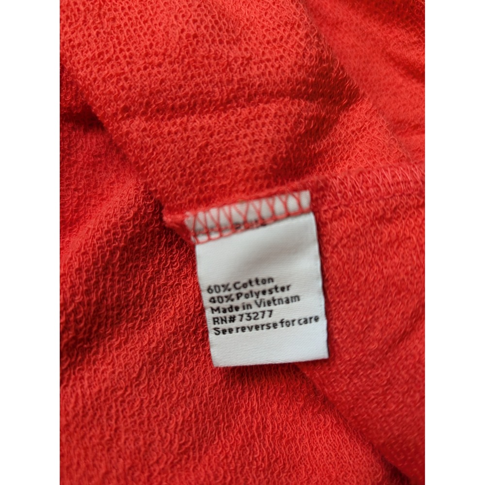 Nine West Dress Womens XS Coral Orange Short Puff Sleeve French Terry Knit Shift - Picture 11 of 12